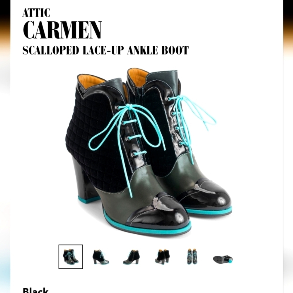 Attic Carmen Fluvog Velvet Booties